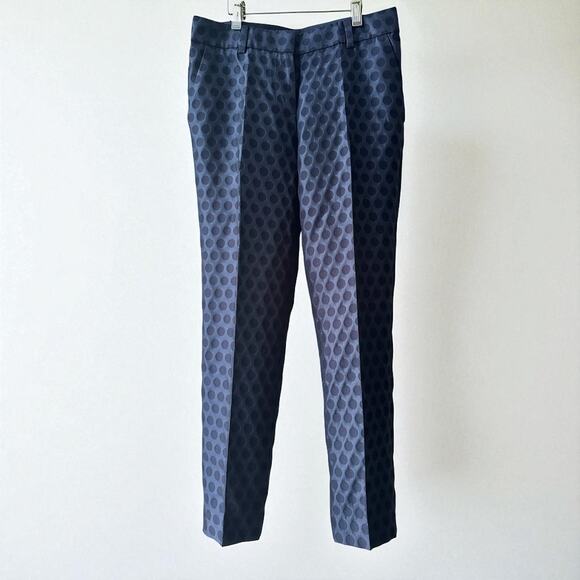 J.Crew City Fit Skimmer Blue Polka
Dots Ankle Pants Size 0 - Picture 1 of 7